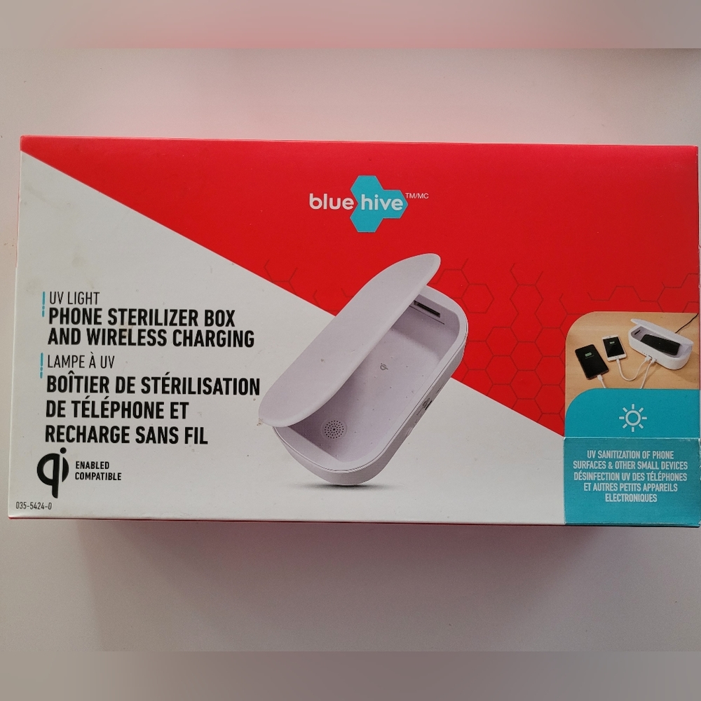 Phone sterilizer box and wireless charging